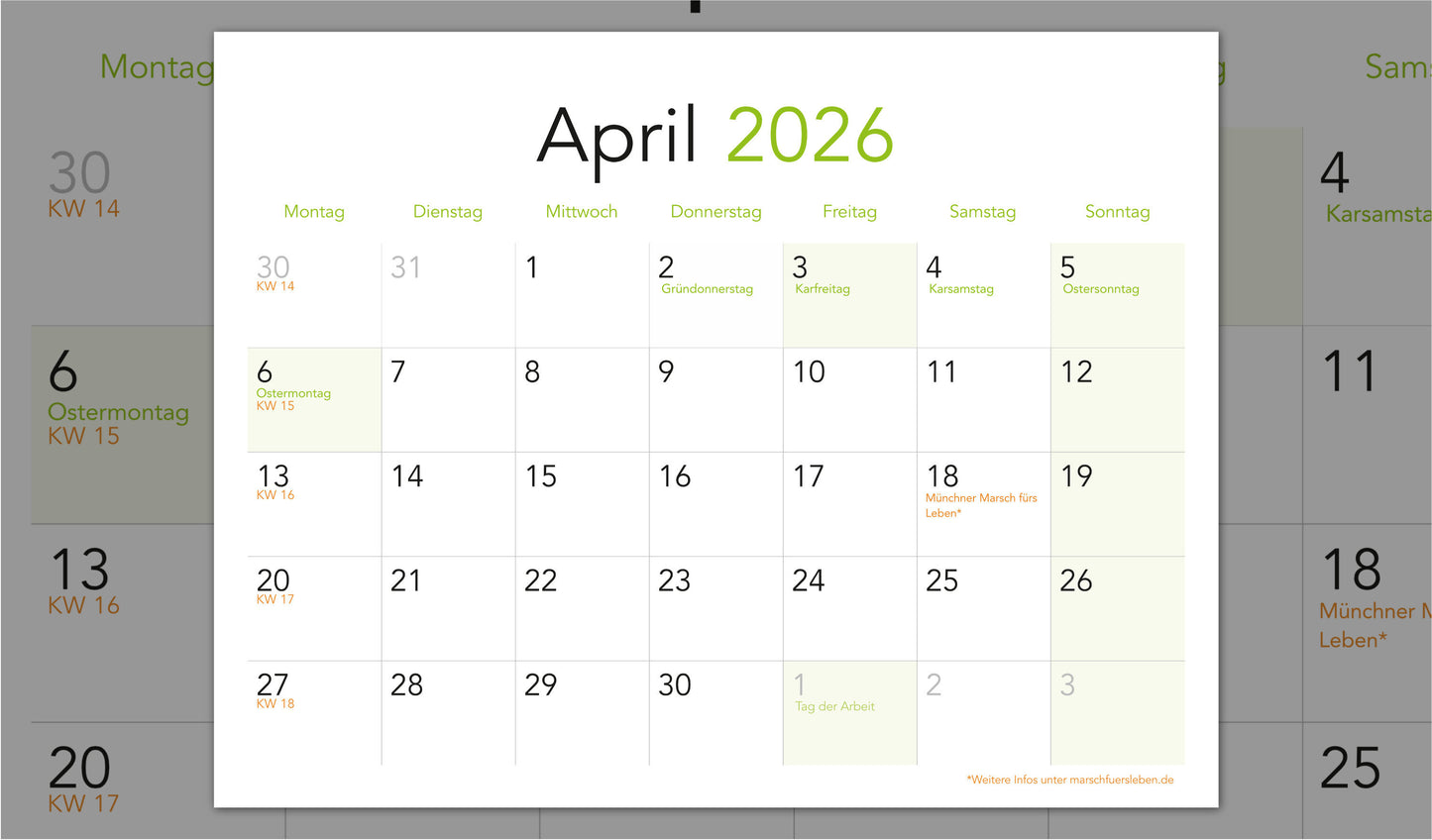 1000plus-Kalender 2026