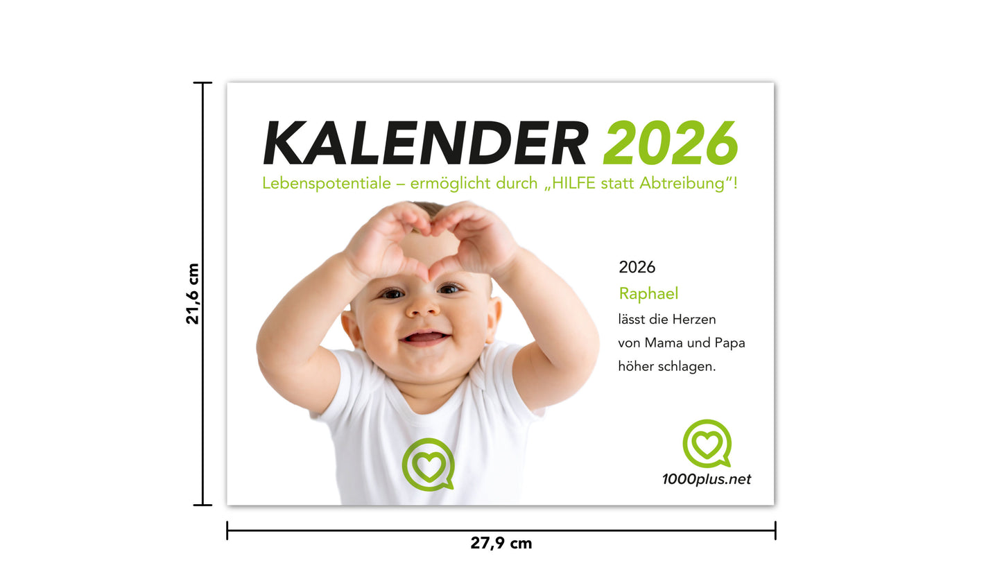 1000plus-Kalender 2026