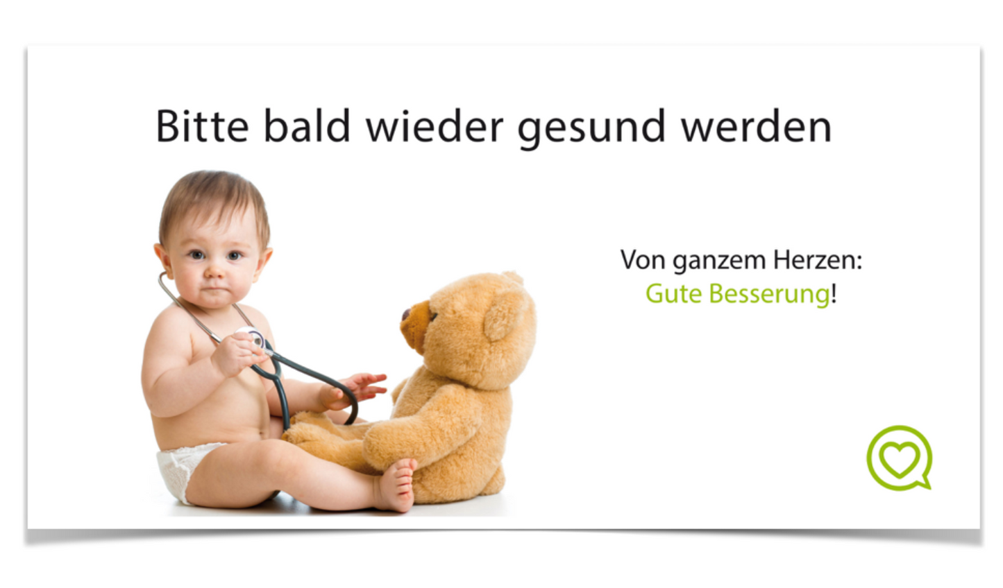 1000plus-Karte Dankeschön | Gute Besserung