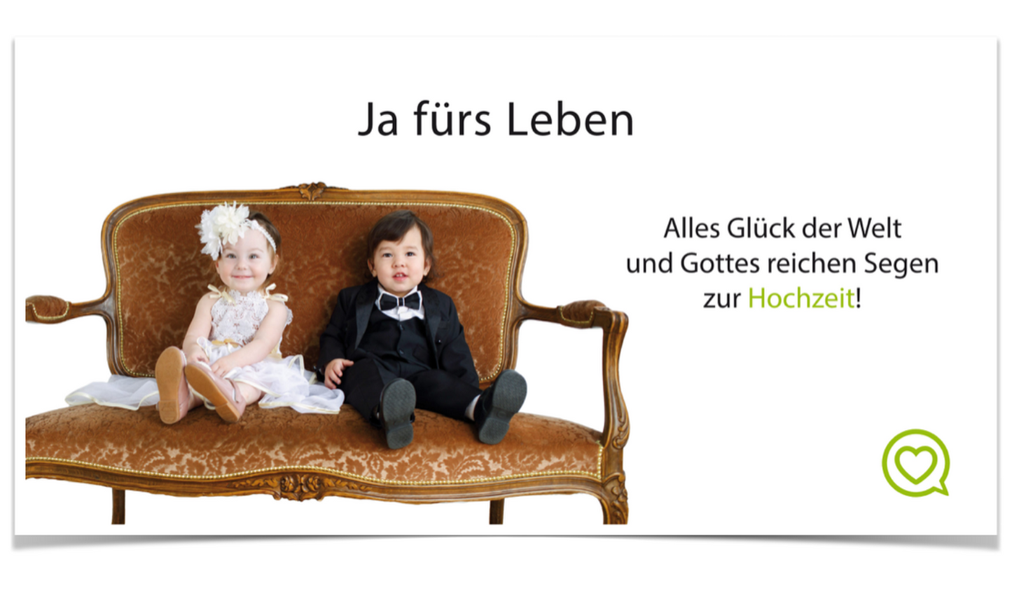 1000plus-Karte Hochzeit | Kommunion | Konfirmation